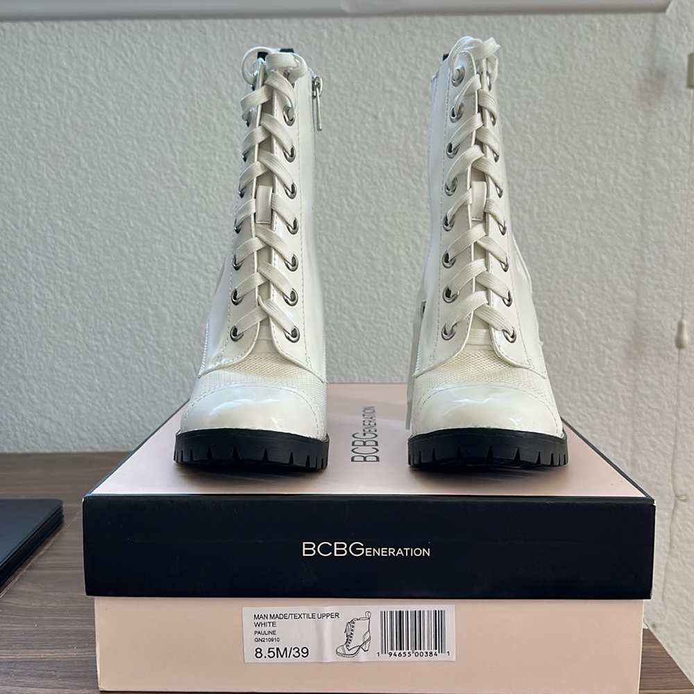 Bcbgeneration White Combat Boots - image 1